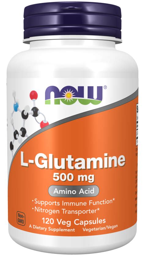 NOW Foods L Glutamine 500 Mg 120 Kaps GymShop