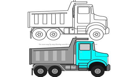 Dump Truck Drawing At PaintingValley Explore Collection Of Dump