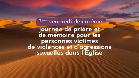 Journée de prière pour les personnes victimes de violences et