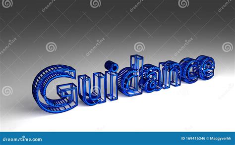 3d Guidance Word Stock Illustration Illustration Of Guidance 169416346