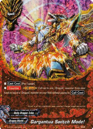 Gargantua Switch Mode Gargantua Awakened Future Card BuddyFight