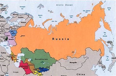 Political Map Of Russia And Surrounding Mapa Politico Del Mundo Mapa Images