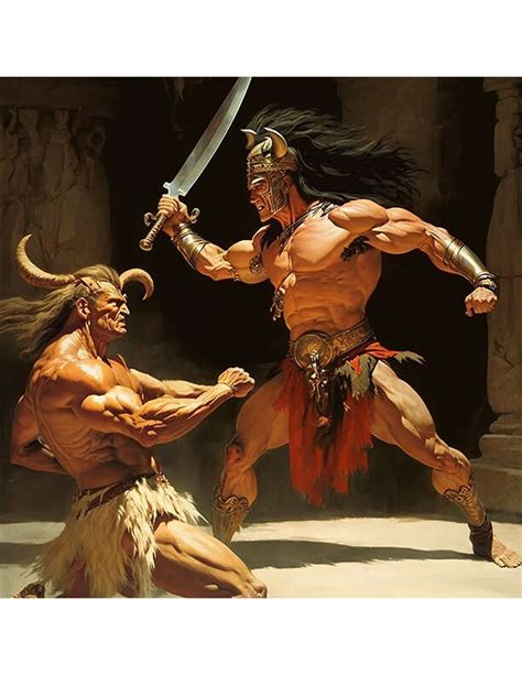 Barbarian Battle - Darrin Drader Designs | Stock Art | DriveThruRPG.com