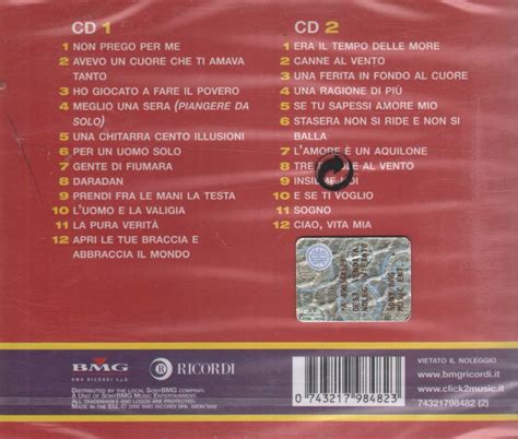 Mino Reitano I Grandi Successi Originali Cd Italian Dvds Cds