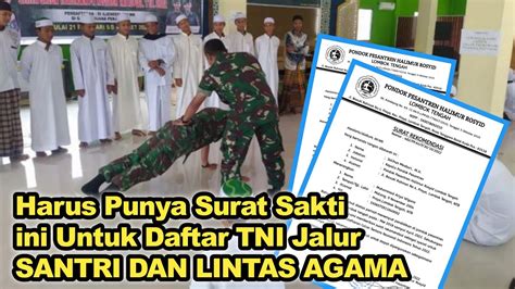 Contoh Surat Rekomendasi Dari Pondok Pesantren Untuk Mendaftar Tni