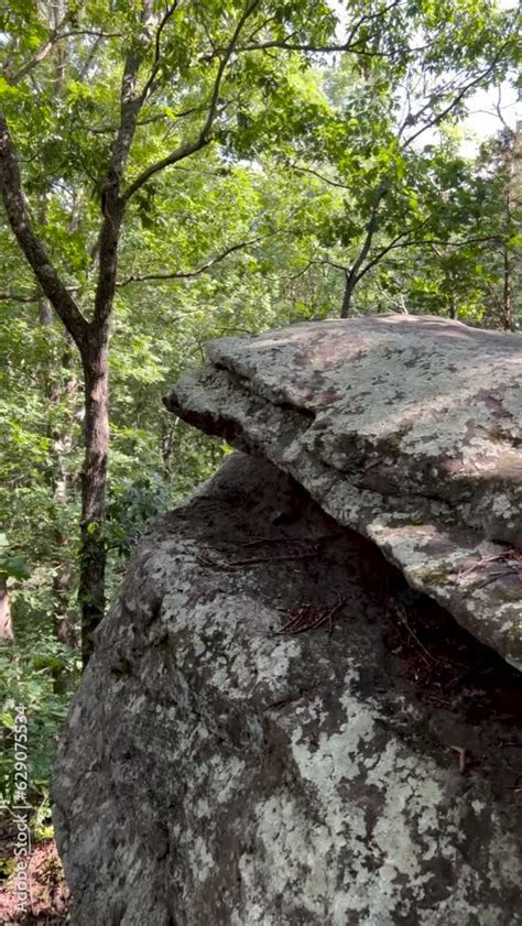 Partial View Of A Sandstone Rock Formation Located Within Rim Rock