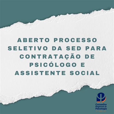 Crp14ms Divulga Aberto Processo Seletivo Da Sed Para Contratação De