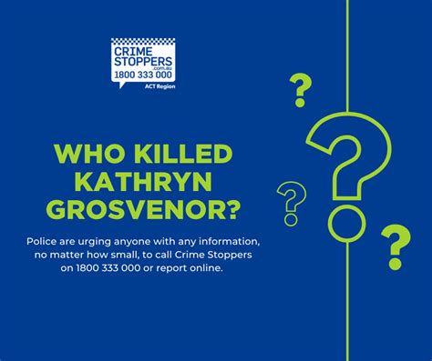 Unsolved Homicide Kathryn Grosvenor 500 000 Reward • Crime