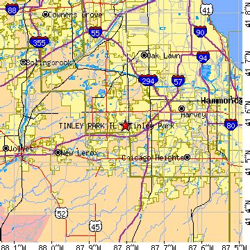 Tinley Park, Illinois (IL) ~ population data, races, housing & economy