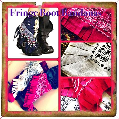 Diy Fringe Boot Bandana Inspired By Free People Top Left Photo Is