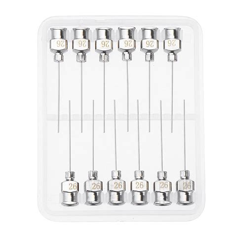 12pcs Set 1 Stainless Steel Blunt Tip Dispensing Needle Luer Lock For