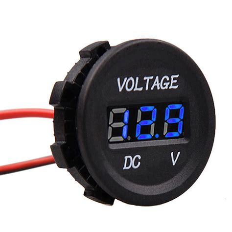 Купить вольтметр цифровой круглый 12V