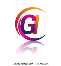 Initial Letter Gi Logotype Company Name Stock Vector Royalty Free