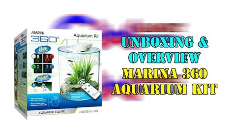 Unboxing Overview Marina 360 Aquarium Kit Circle Aquarium YouTube