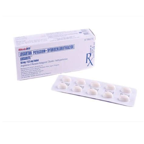 Ritemed Losarite Losartan Hydrochlorothiazide 50mg125mg Tablet X