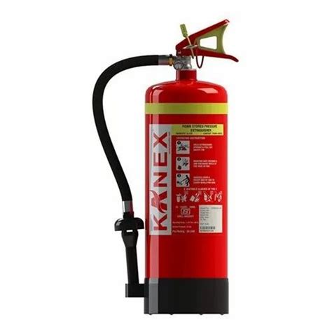 Red Mild Steel Kanex Foam Stored Pressure Fire Extinguisher Capacity