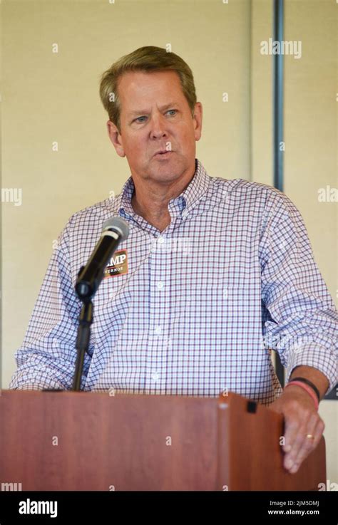 Blairsville Ga Usa 4th Aug 2022 Brian Kemp At A Public Appearance