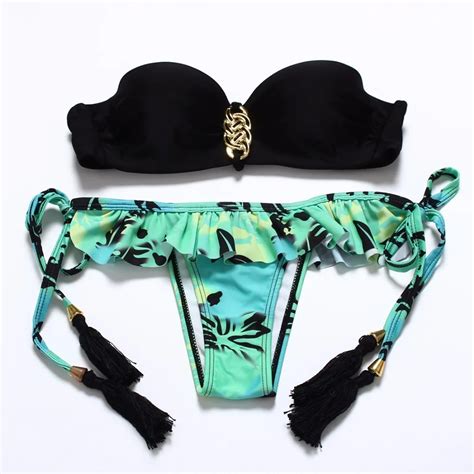 2018 Sexy Prints Brazilian Bikinis Women Swimwear Colors Swimsuit Push