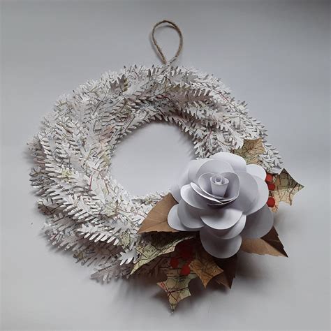 Christmas Wreath Made Of Recycled Materials - Element