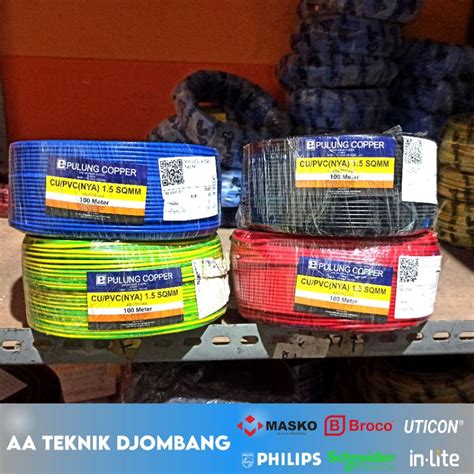 Jual Kabel Listrik Nya Mm Pulung Tunggal Kawat Sni Shopee