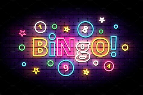 Bingo neon sign | Textures ~ Creative Market