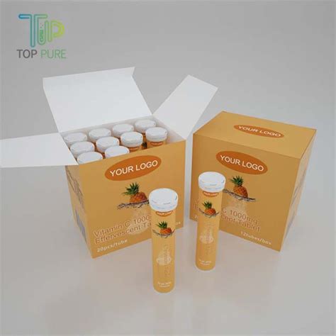 Toppure Vitamin C Glutathione Collagen Effervescent Tablet