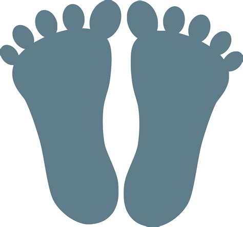 SVG Footprints Foot Feet Toes Free SVG Image Icon SVG Silh