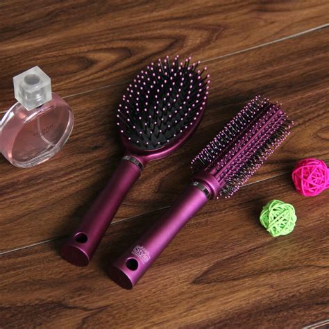 Professional Japanese Hair Brush With Mirror Set Nylon Bristle Hair