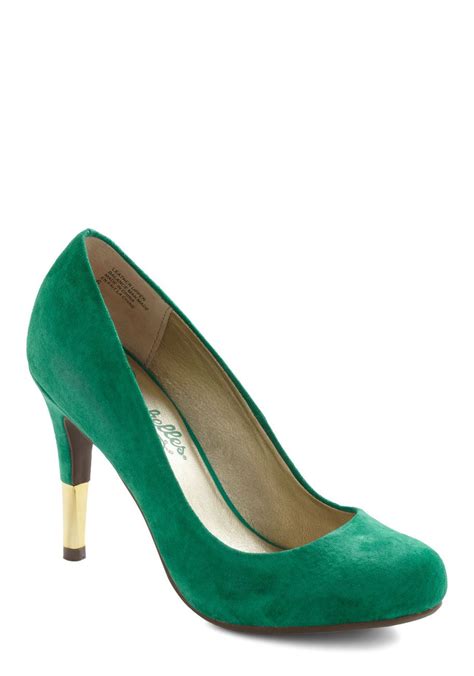 Dipped In Gold Heel By Seychelles High Green Gold Solid Party