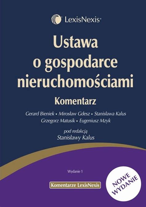 Ustawa o gospodarce nieruchomościami Komentarz E book Ceny i