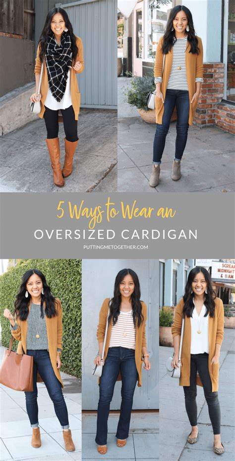 Ways To Wear An Overszied Cardigan This Fall Tan Cardigan