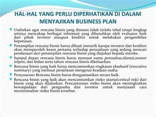 Business Plan Perencanaan Bisnis Ppt