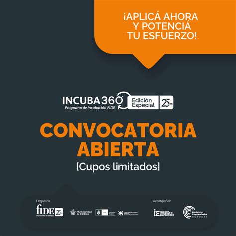 Incuba Fide Edici N Aniversario Corlab