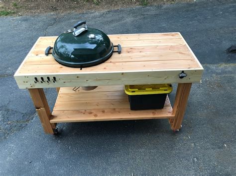 Diy Weber Kettle Grill Table Build Plans Etsy