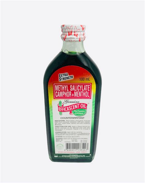 Efficascent Oil Extra Strength 100ml Filipino Grocery Asian Food