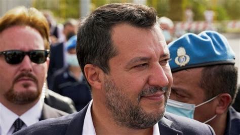 Matteo Salvini Right Wing Italy Politician On Trial For Blocking