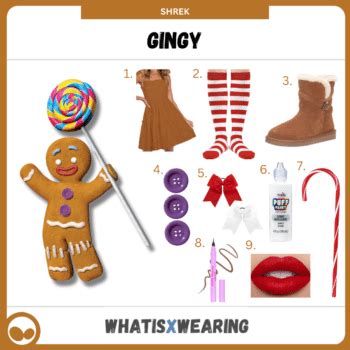 Gingy 'Shrek' DIY Female Costume Guide