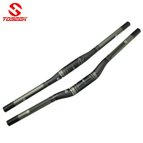 Toseek K Carbon Fiber Mtb Mountain Bike Flat Riser Bar Handlebar