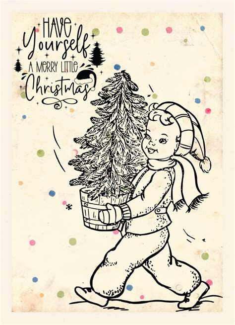 Vintage Christmas Drawing Free Stock Photo Public Domain Pictures