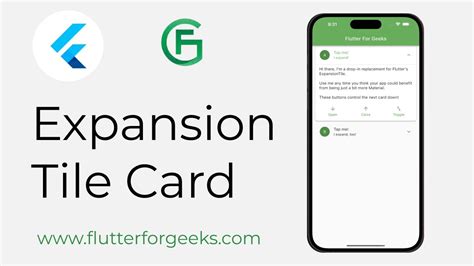 Flutter Enhancing User Experience With Expansion Tile Card YouTube