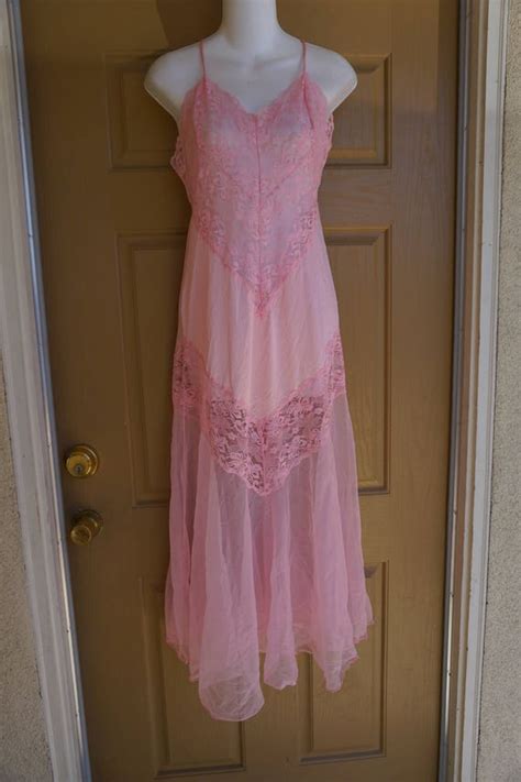 Vintage Sheer Pink Maxi Gem