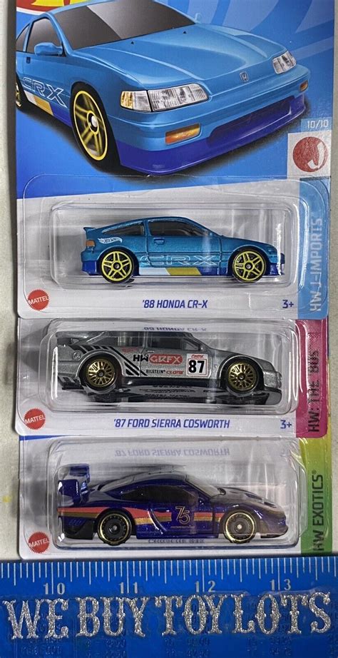 Hot Wheels Honda Crx Blue Cosworth Porsche Lot