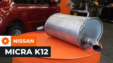 Comment changer silencieux arrière sur Nissan Micra K12 Guide de