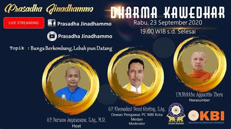 LIVE Dharma Kawedhar Y M Bhikkhu Aggacitto Thera YouTube