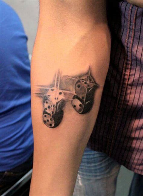 35 Awesome Dice Tattoo Designs with Cards - Trending Tattoo