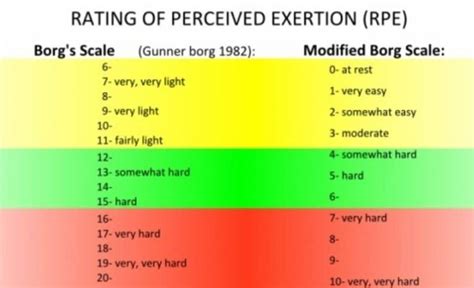 Borg Rpe Scale Rate Of Perceived Exertion Guide For Runners