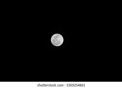 Full Moon Over Dark Black Sky Stock Photo Shutterstock