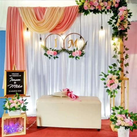 Backdrop Lamaran Sederhana Buatan Sendiri Acara Lamaran Kartika Dan