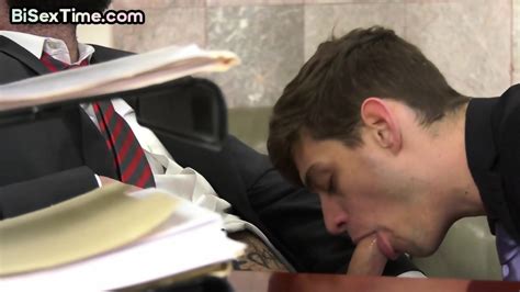 Bisexual Secretary Babe In Stockings 3way Nailed In Office