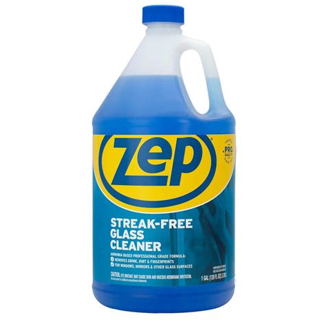 Zep 1 Gal Streak Free Glass Cleaner Zu1120128 The Home Depot